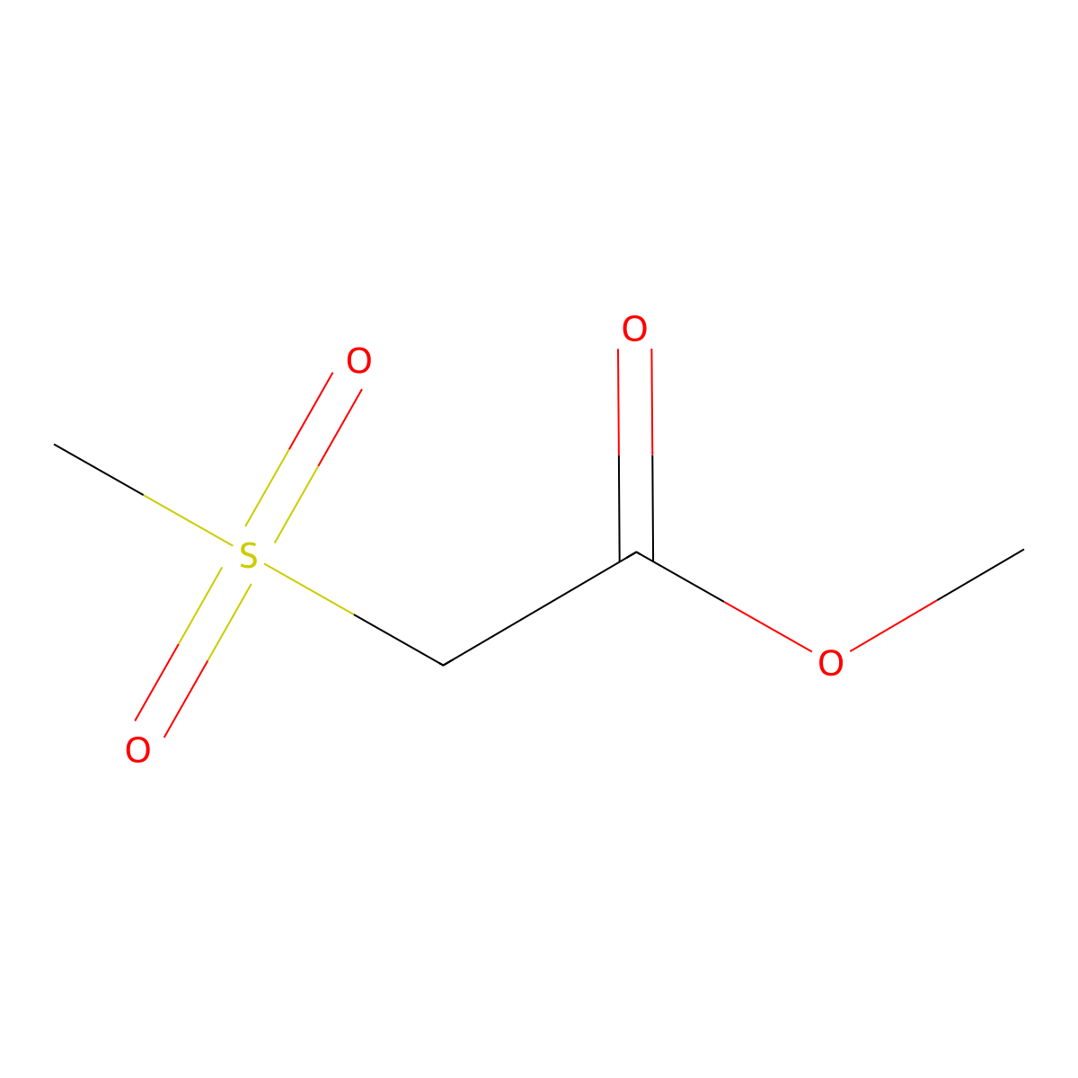 Methanesulfonylacetic acid methyl ester molecular structure, CAS 62020-09-1