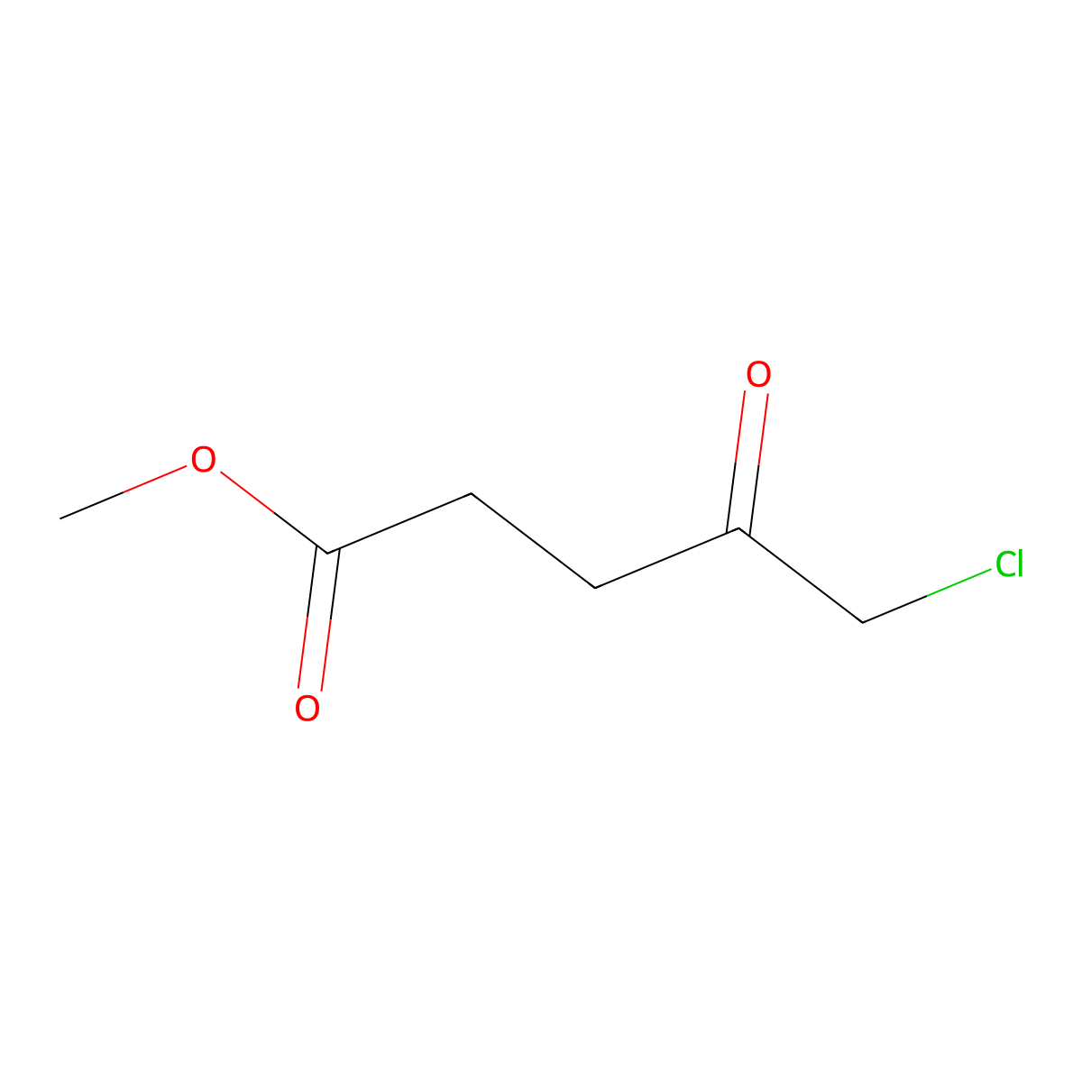 Methyl 5-chloro-4-oxopentanoate molecular structure, CAS 62024-36-6