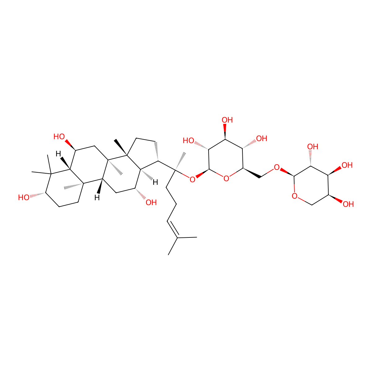 Ginsenoside F3 molecular structure, CAS 62025-50-7