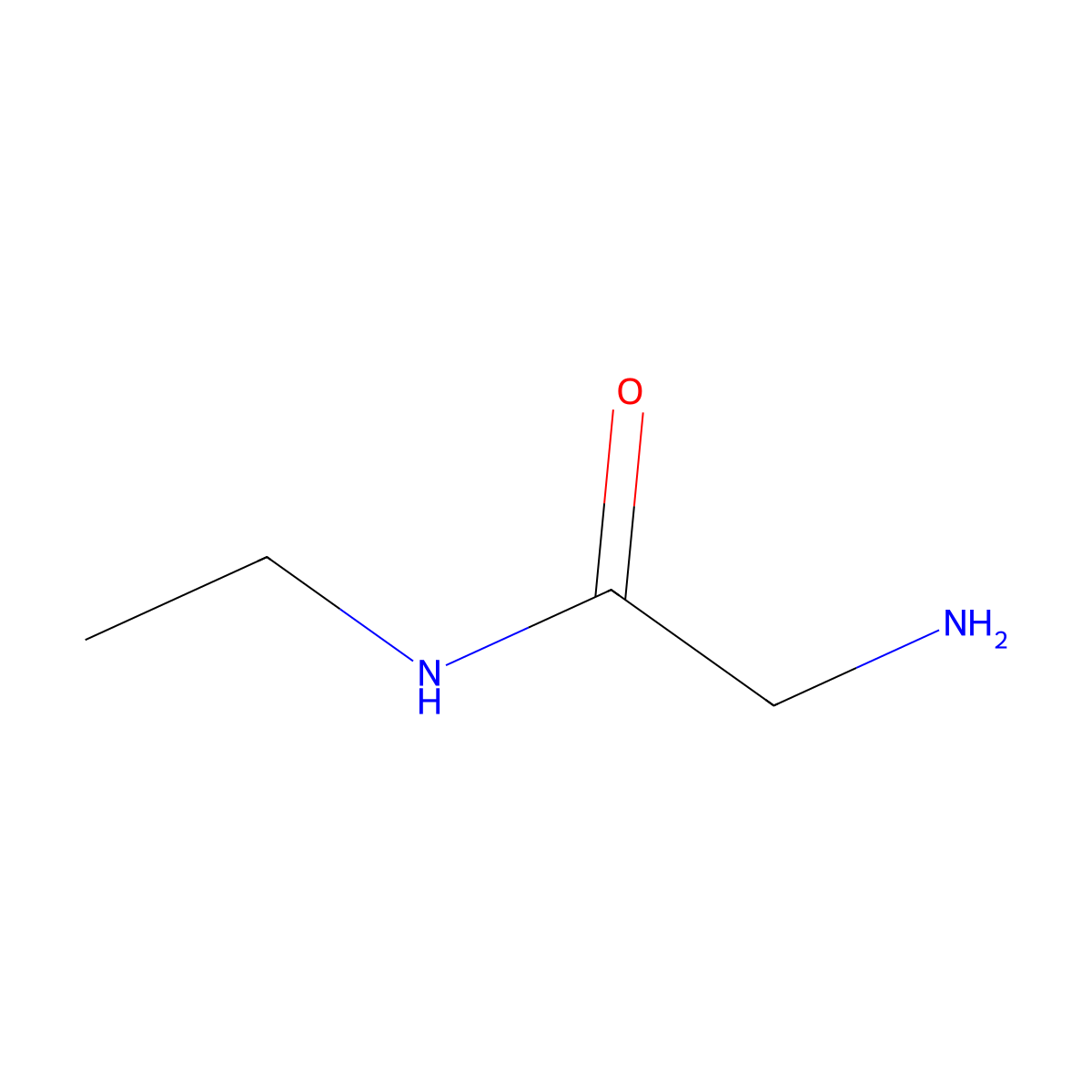 N-Ethylglycinamide molecular structure, CAS 62029-79-2
