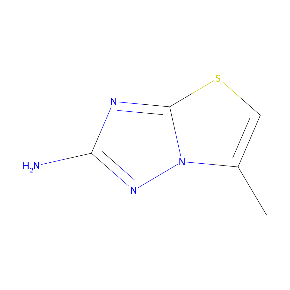 6-Methylthiazolo[3,2-b][1,2,4]triazol-2-amine molecular structure, CAS 62032-91-1