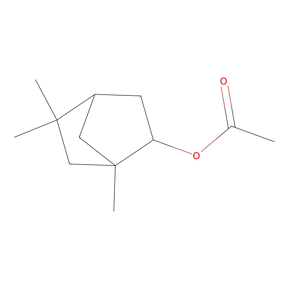 1,5,5-Trimethylbicyclo[2.2.1]hept-2-YL acetate molecular structure, CAS 62034-03-1