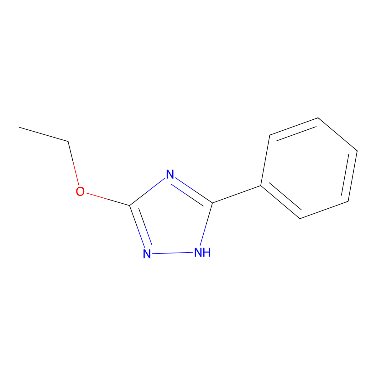 3-Ethoxy-5-phenyl-1H-1,2,4-triazole molecular structure, CAS 62036-20-8
