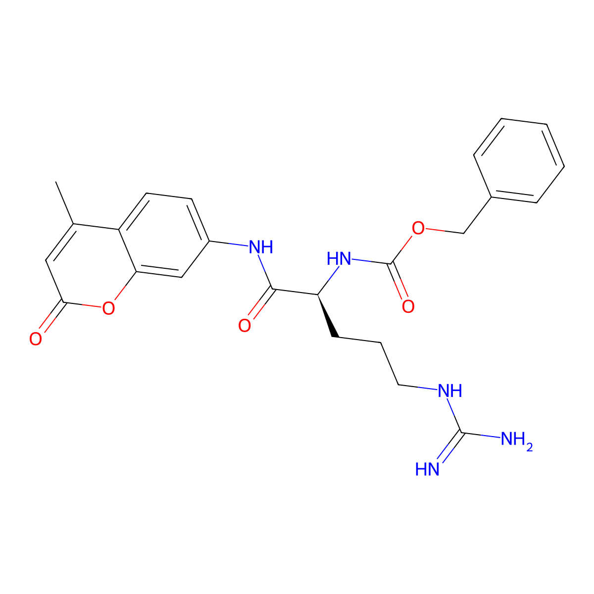 Z-Arg-AMC molecular structure, CAS 62037-44-9