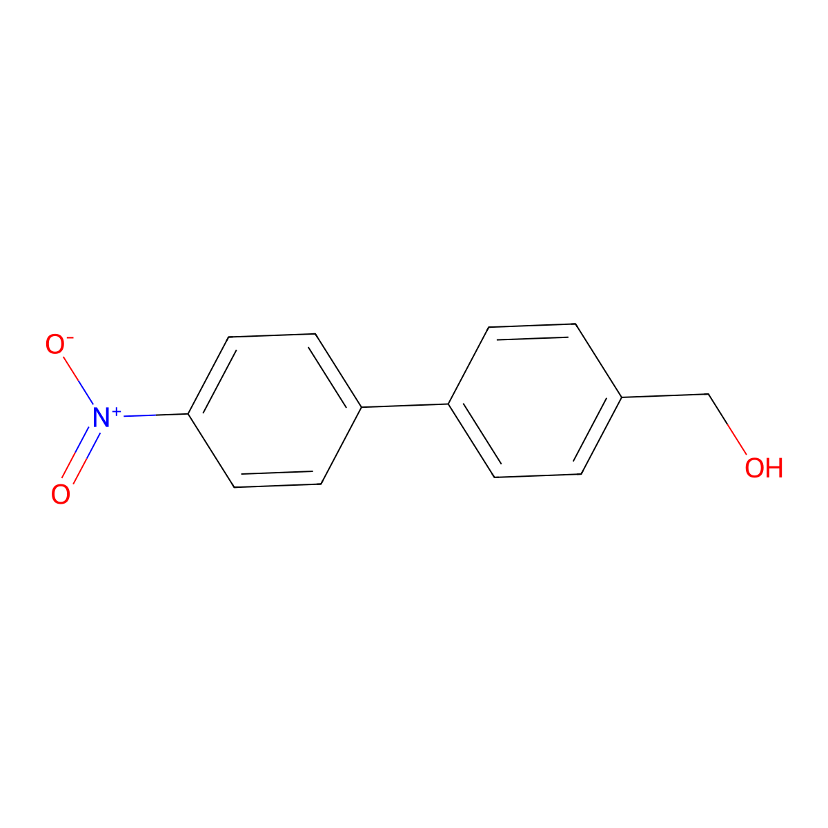 (4'-Nitro[1,1'-biphenyl]-4-yl)methanol molecular structure, CAS 62037-99-4