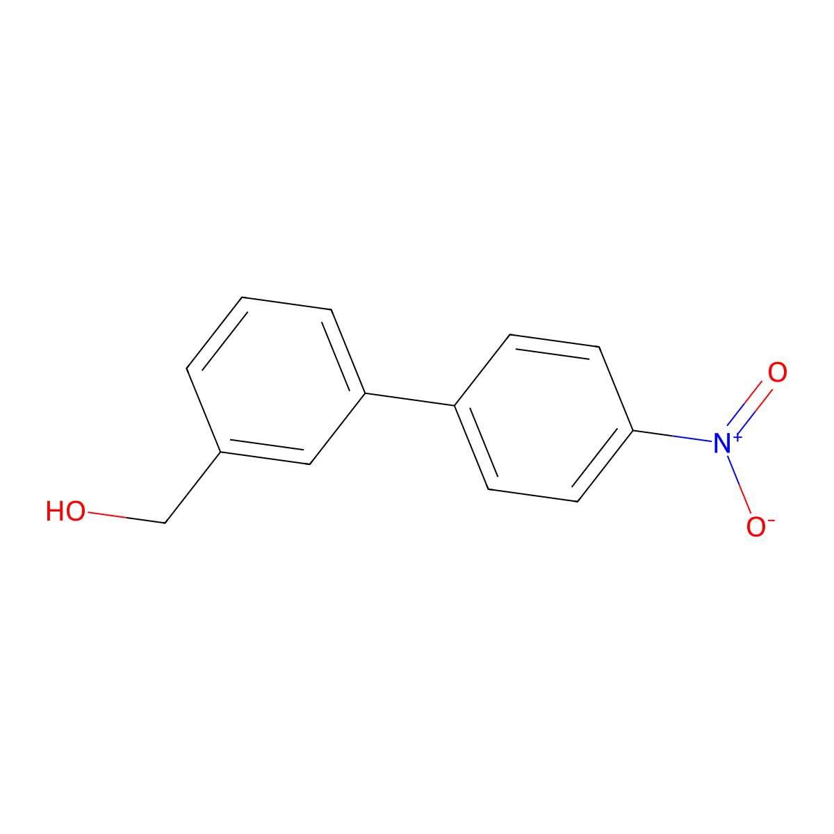 3-(4-Nitrophenyl)benzyl alcohol molecular structure, CAS 62038-00-0