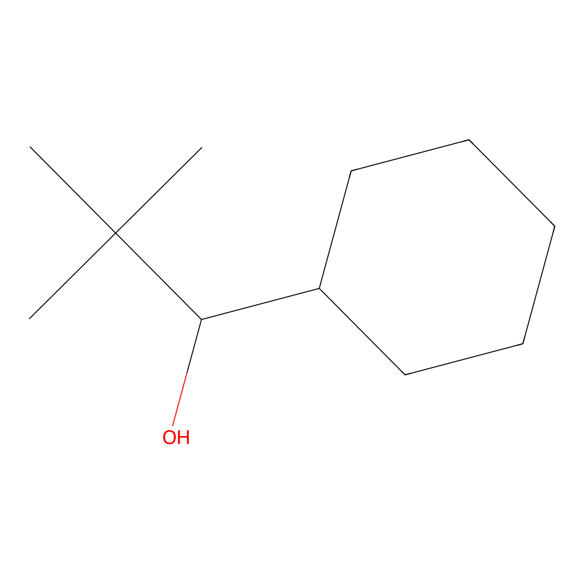 1-Cyclohexyl-2,2-dimethylpropan-1-ol molecular structure, CAS 62039-14-9