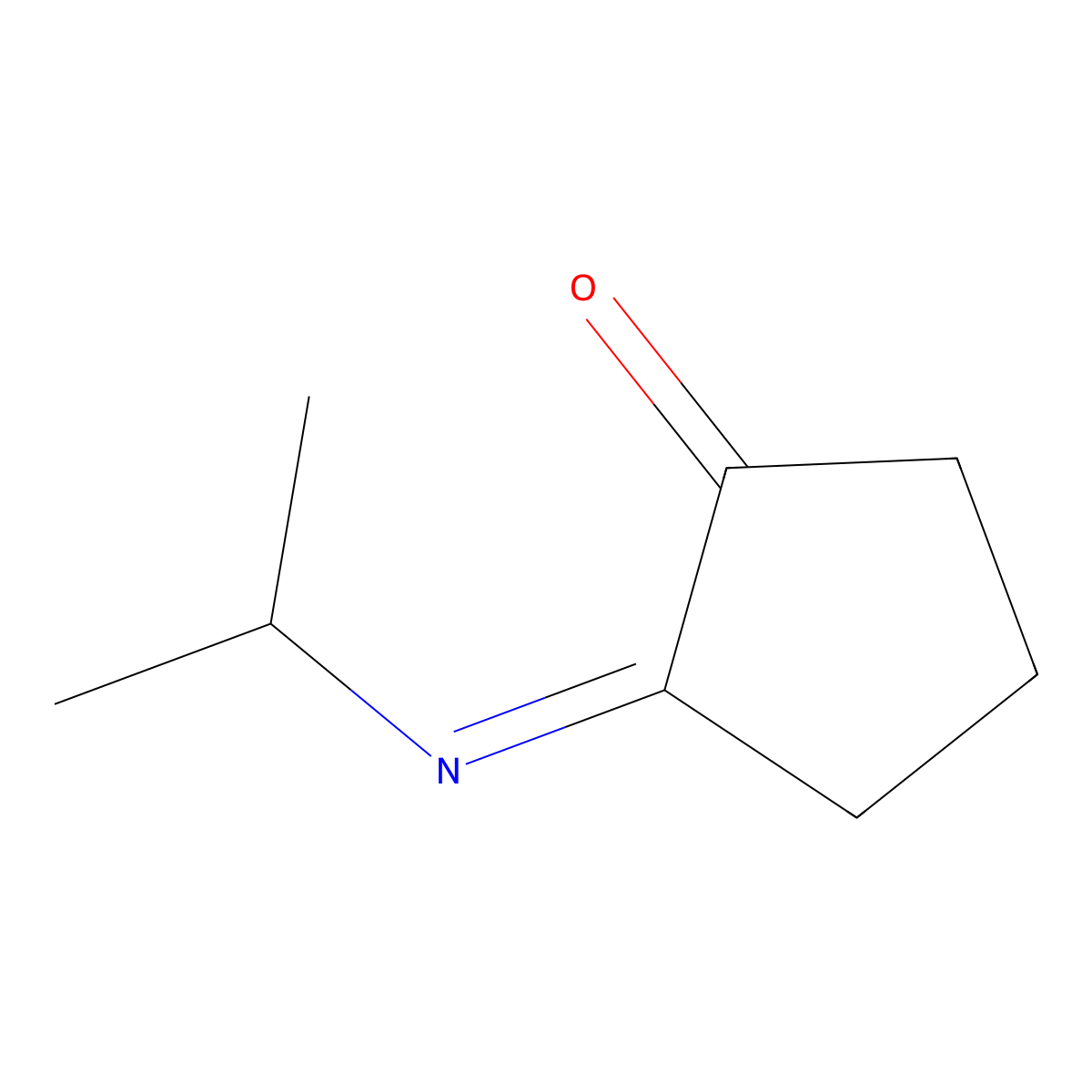 2-(Isopropylimino)cyclopentanone molecular structure, CAS 62041-55-8