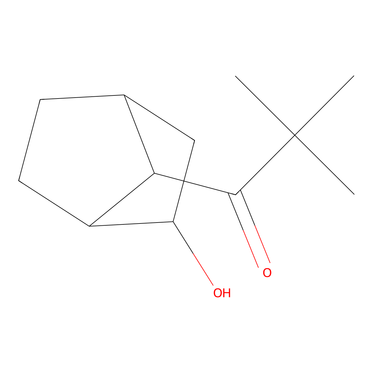 1-Propanone, 1-(2-hydroxybicyclo[2.2.1]hept-7-yl)-2,2-dimethyl- molecular structure, CAS 62041-95-6