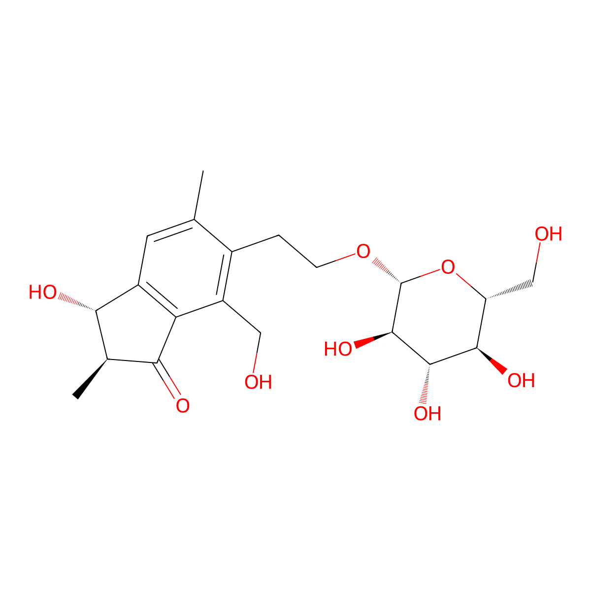 Pterosides molecular structure, CAS 62043-50-9
