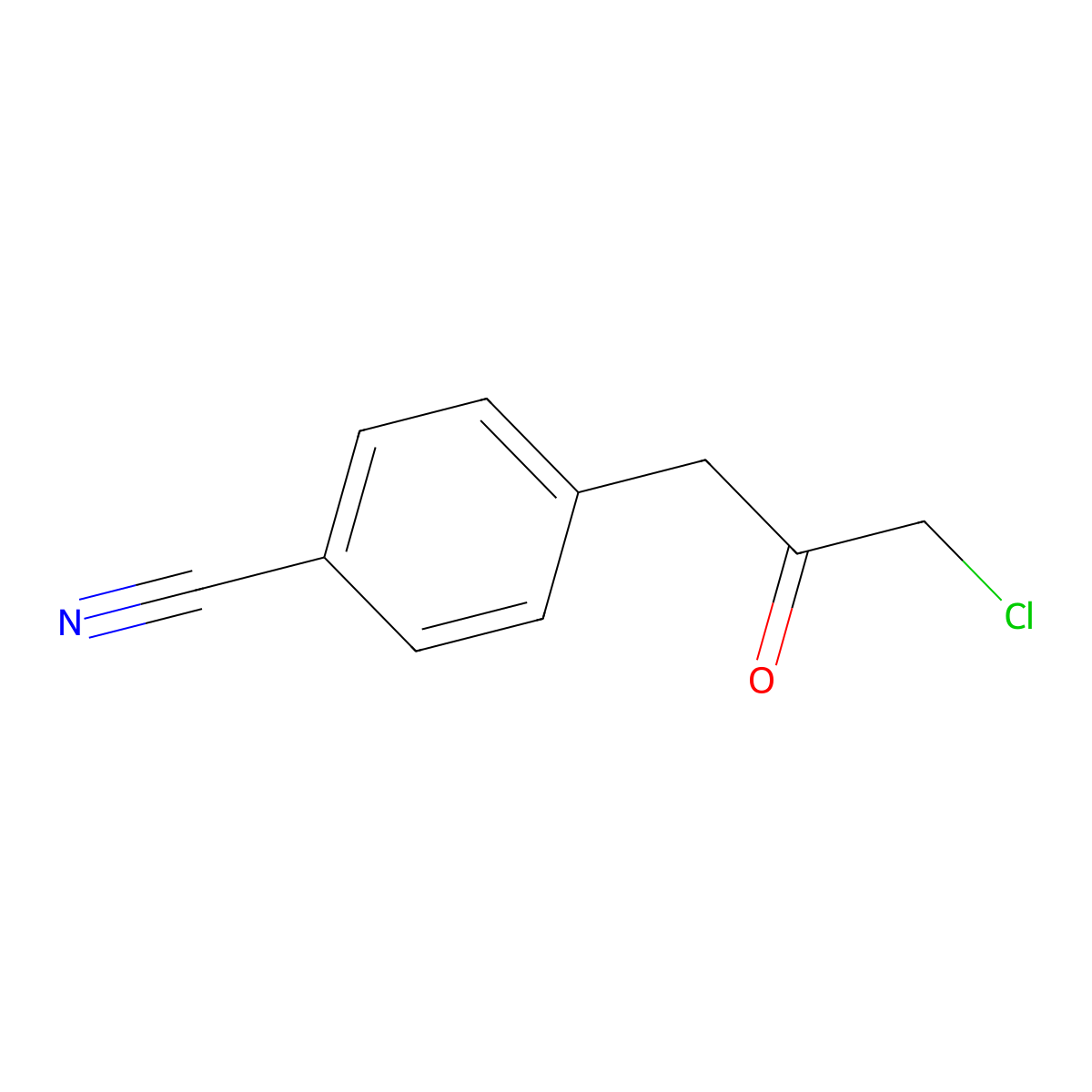 4-(3-Chloro-2-oxopropyl)benzonitrile molecular structure, CAS 62043-70-3
