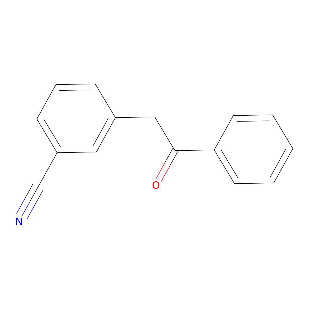 2-(3-Cyanophenyl)acetophenone molecular structure, CAS 62043-83-8