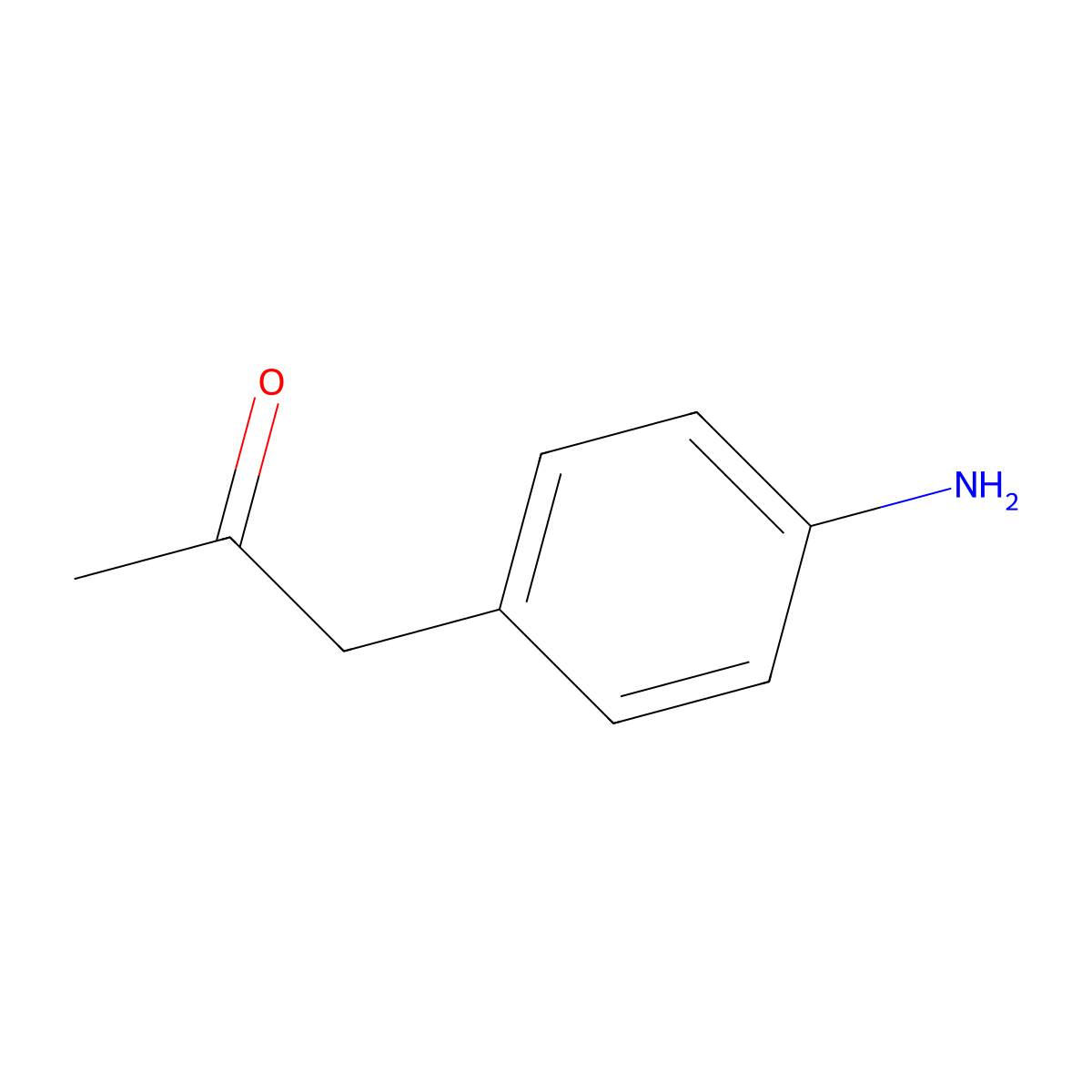 4-Aminophenylacetone molecular structure, CAS 62044-15-9