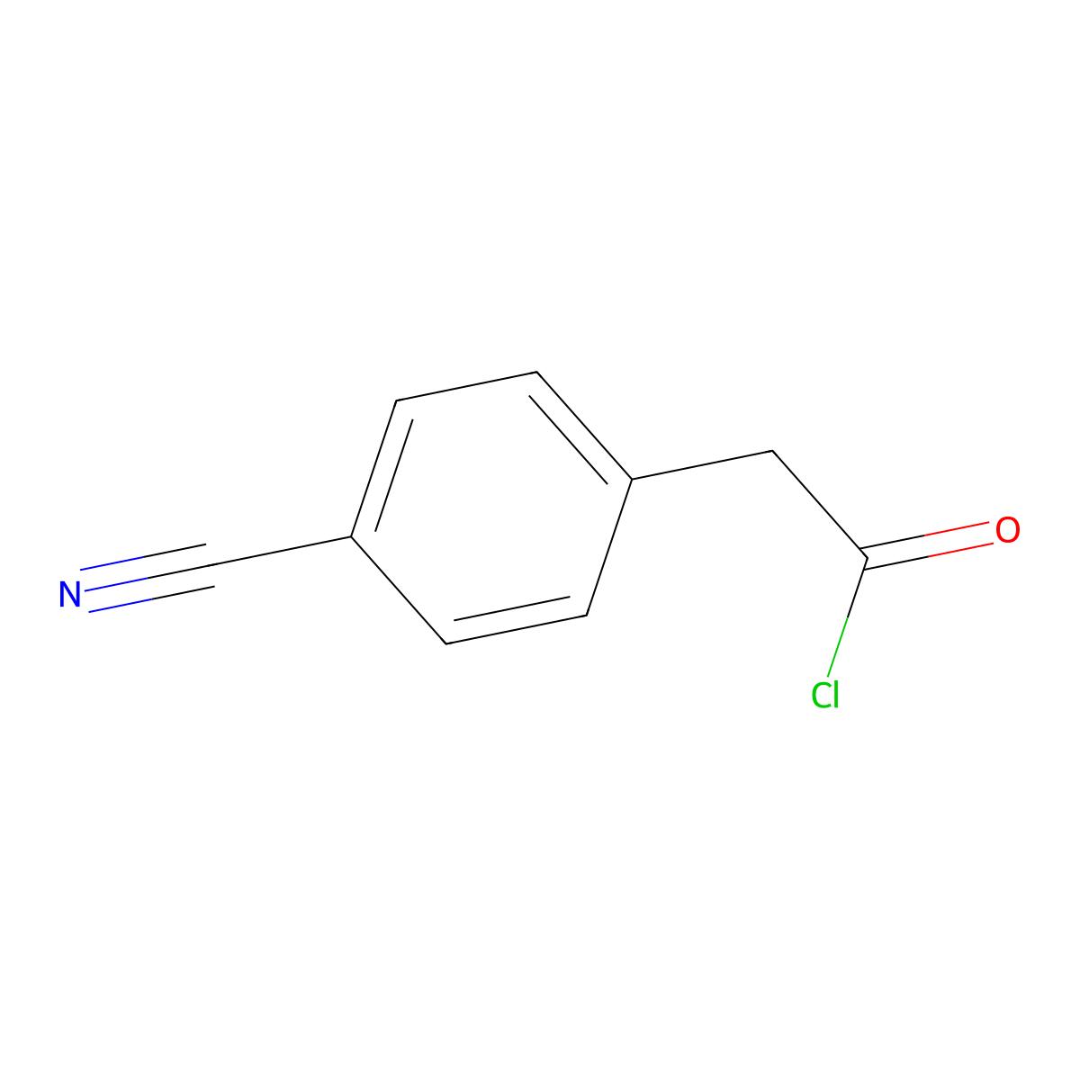 2-(4-Cyanophenyl)acetyl chloride molecular structure, CAS 62044-37-5