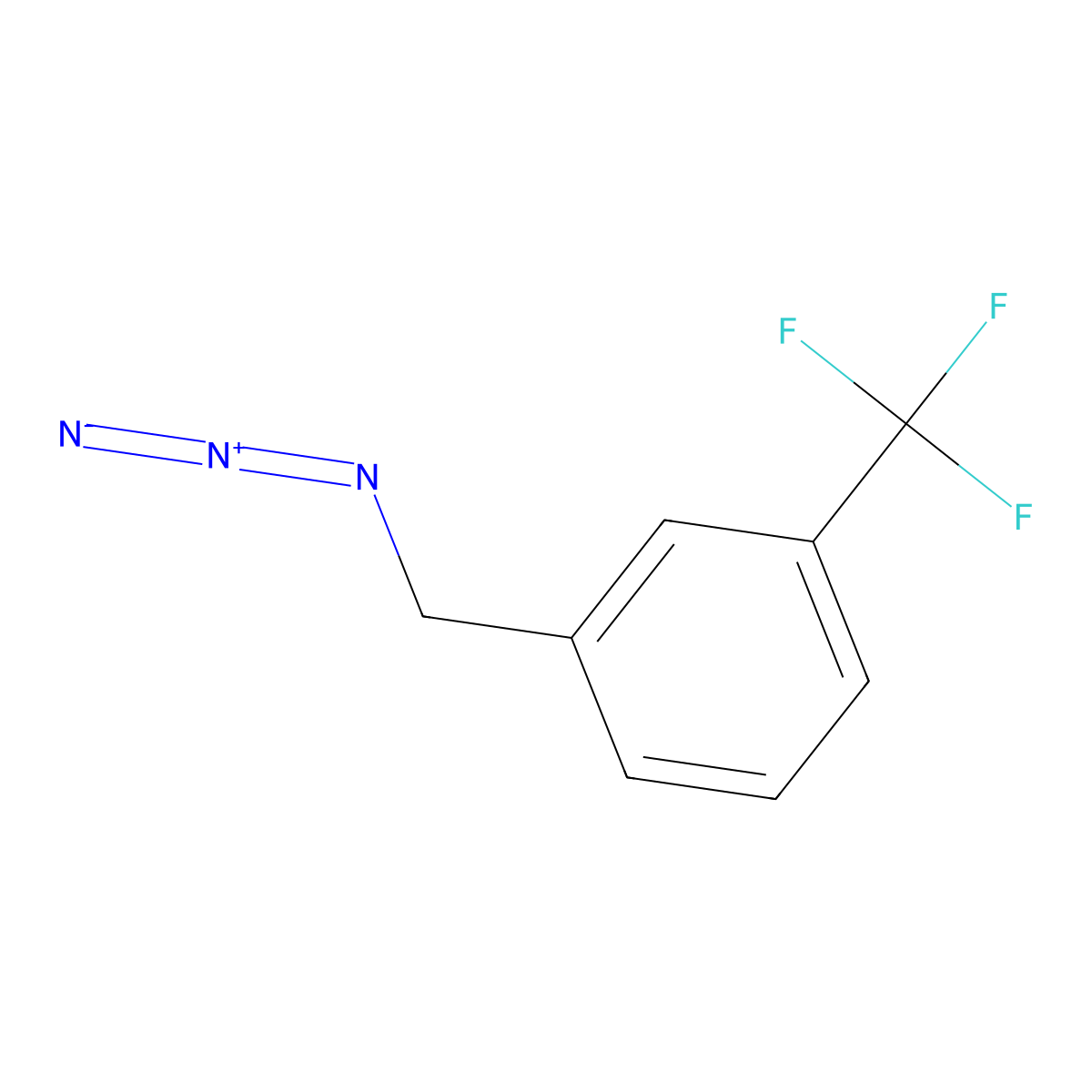 1-(Azidomethyl)-3-(trifluoromethyl)benzene molecular structure, CAS 620533-90-6