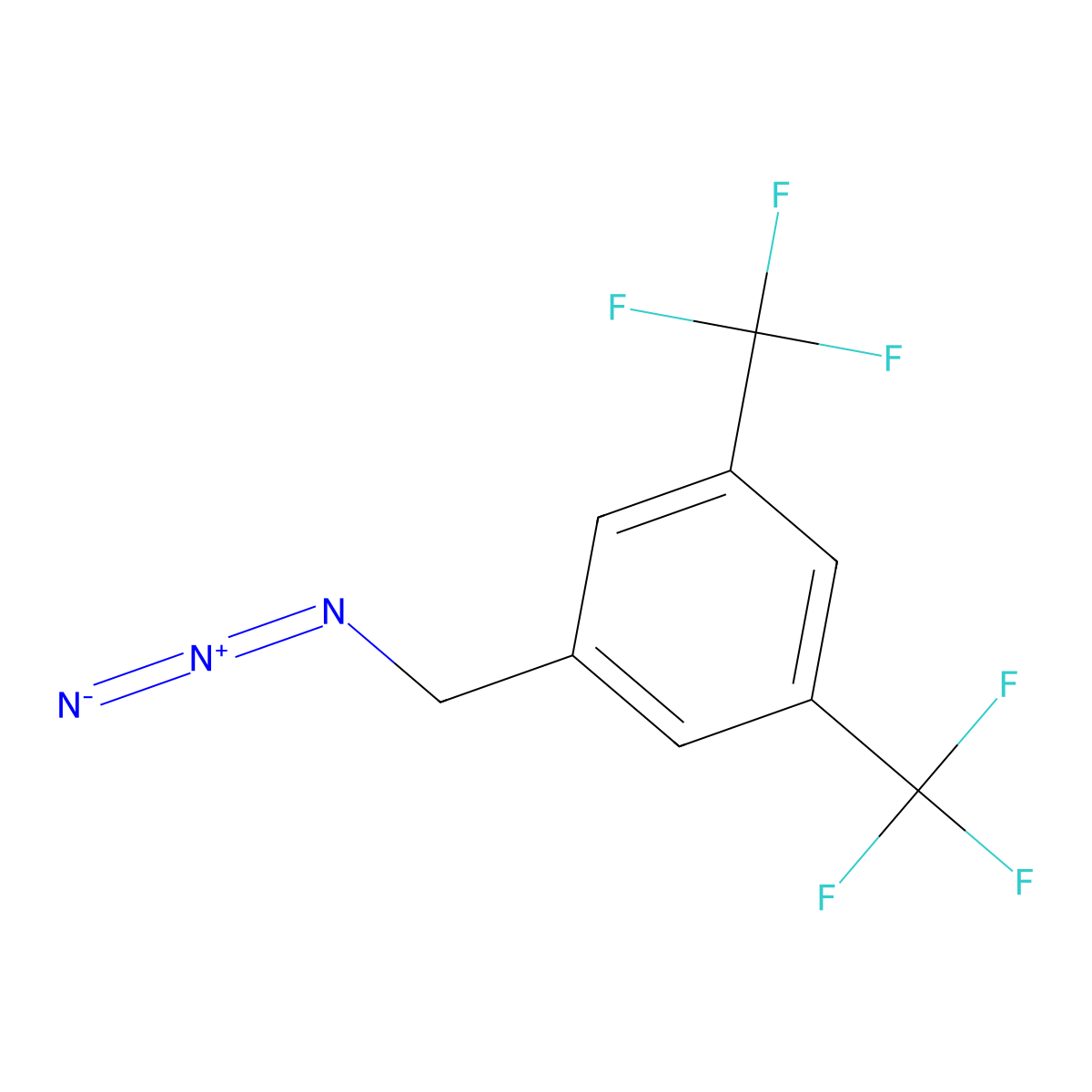 1-(Azidomethyl)-3,5-bis(trifluoromethyl)benzene molecular structure, CAS 620533-92-8