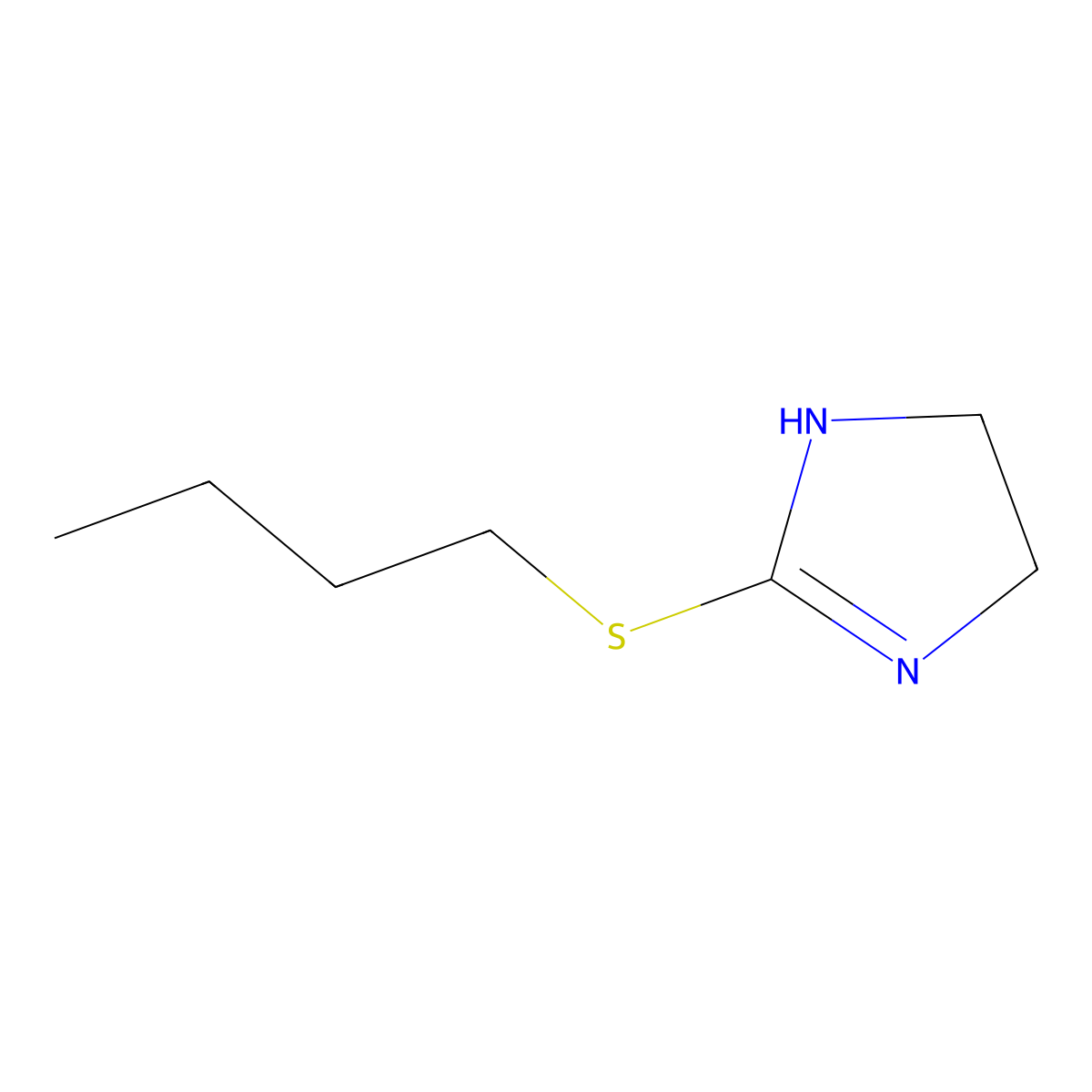 2-(Butylsulfanyl)-4,5-dihydro-1H-imidazole molecular structure, CAS 62059-38-5