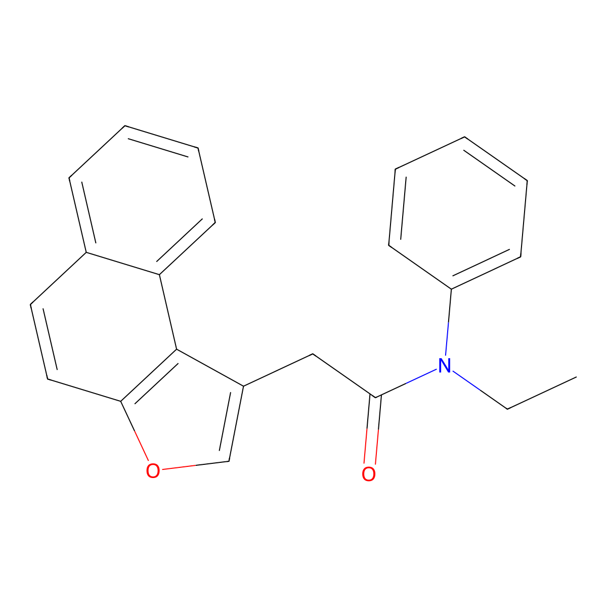 N-ethyl-2-naphtho[2,1-b]furan-1-yl-N-phenylacetamide molecular structure, CAS 620590-36-5