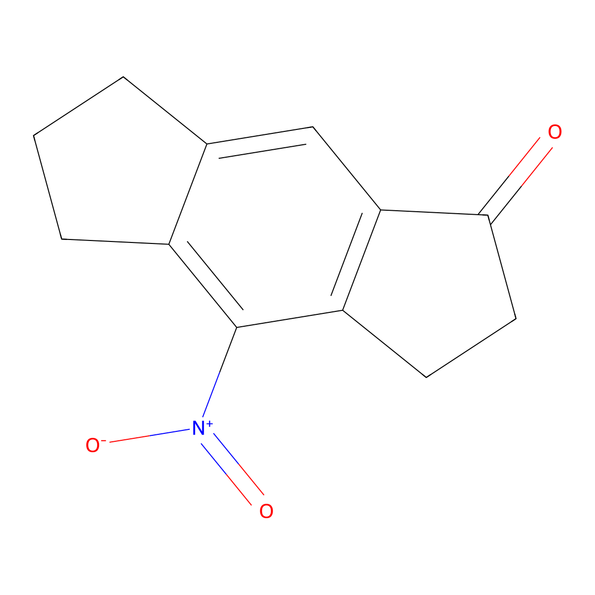 4-nitro-2,3,6,7-tetrahydro-s-indacen-1(5H)-one molecular structure, CAS 620592-44-1