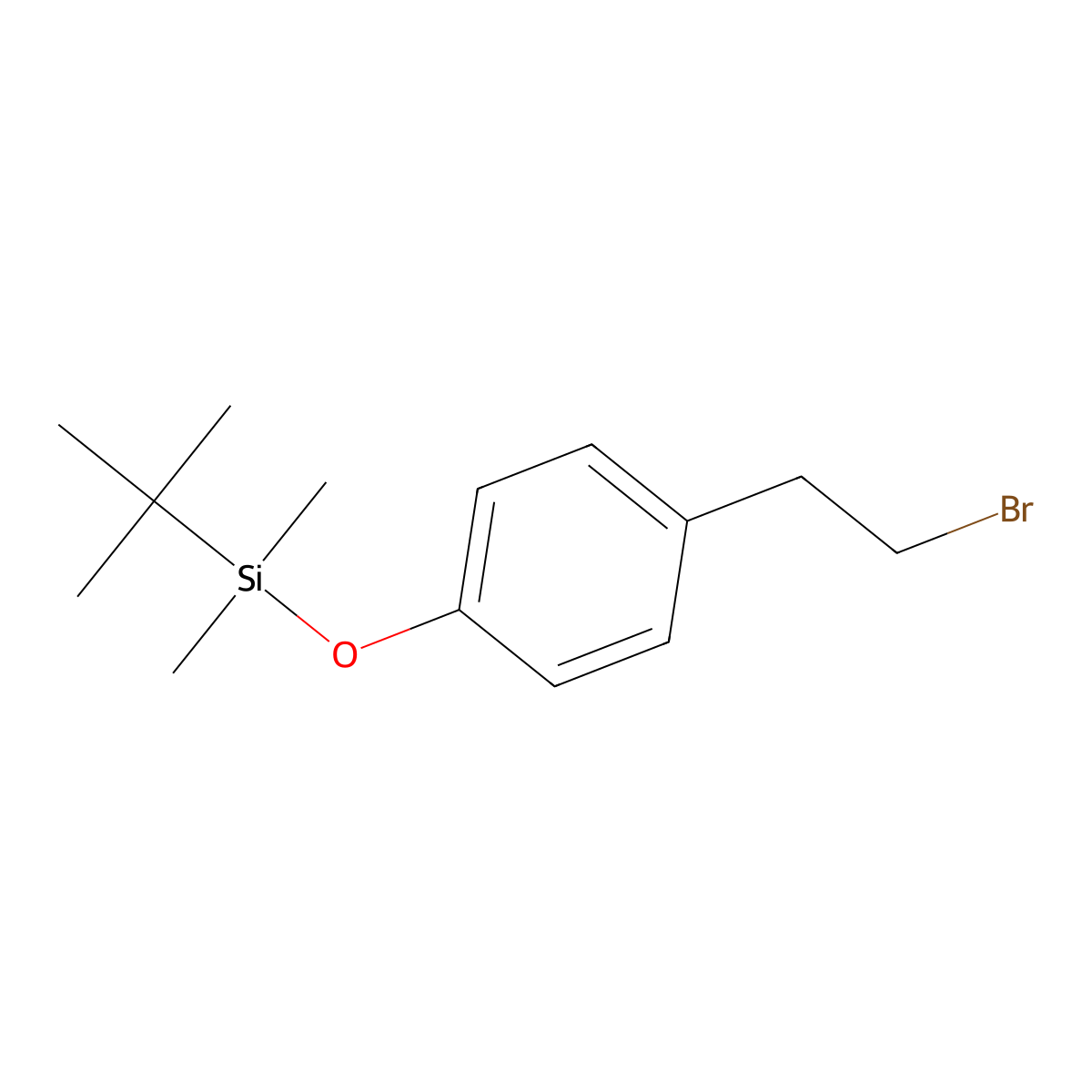 (4-(2-Bromoethyl)phenoxy)(tert-butyl)dimethylsilane molecular structure, CAS 620600-61-5