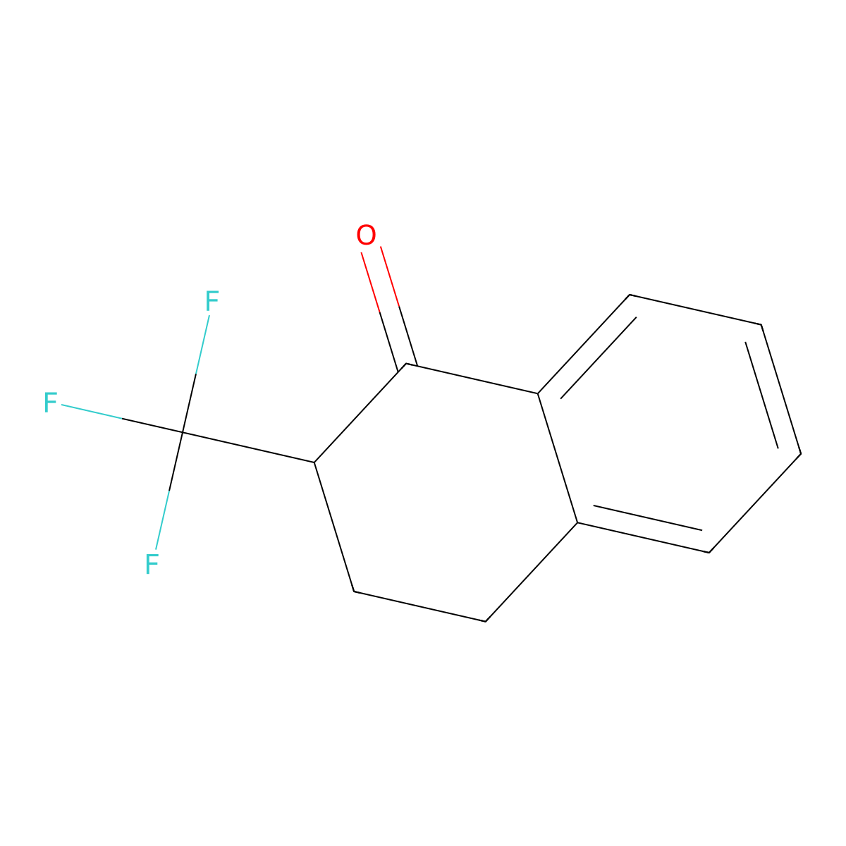 2-(Trifluoromethyl)-1,2,3,4-tetrahydronaphthalen-1-one molecular structure, CAS 620606-49-7