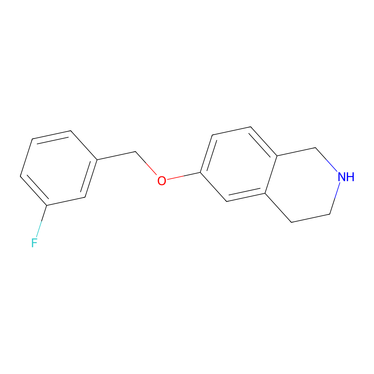 6-[(3-Fluorophenyl)methoxy]-1,2,3,4-tetrahydroisoquinoline molecular structure, CAS 620606-74-8