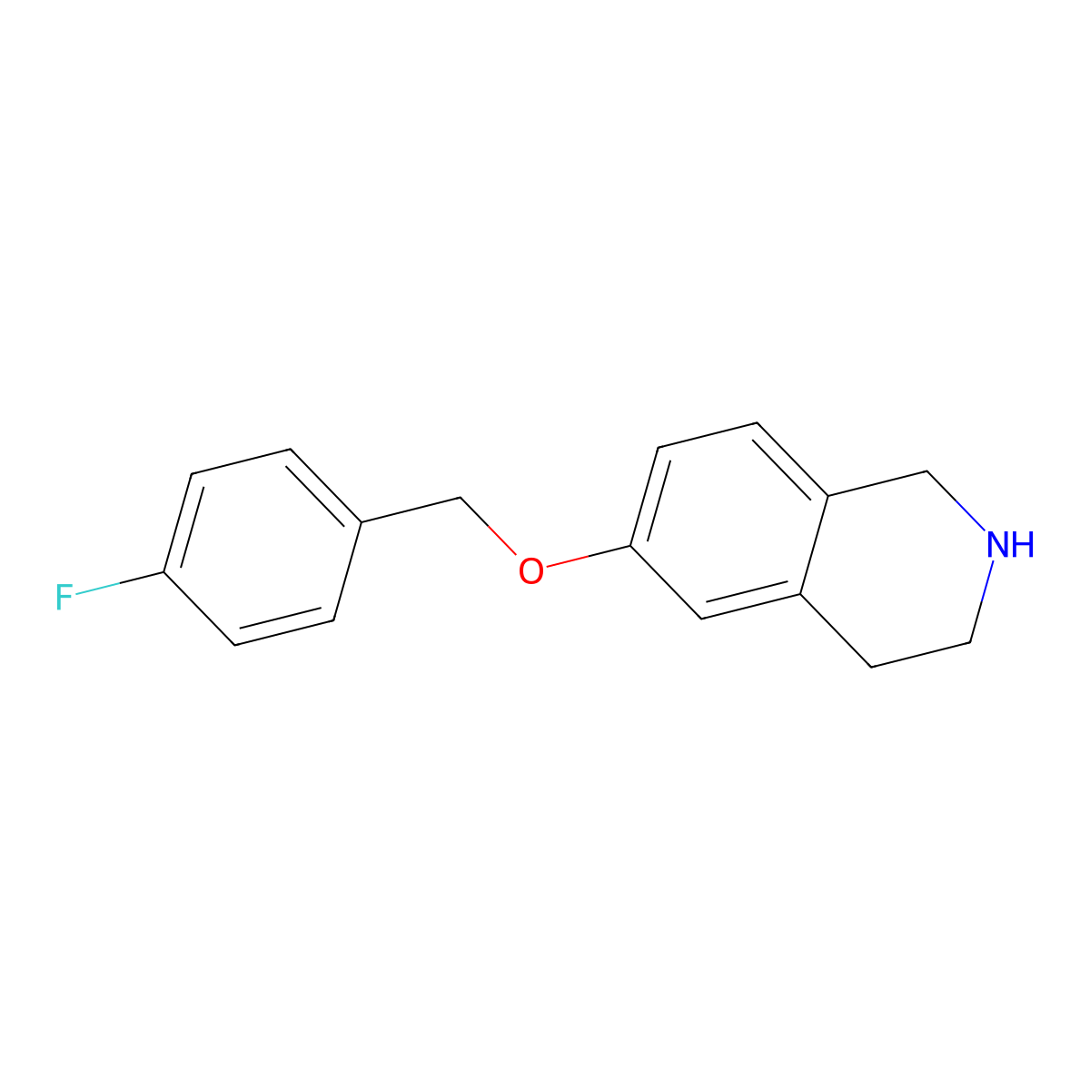 6-[(4-Fluorophenyl)methoxy]-1,2,3,4-tetrahydroisoquinoline molecular structure, CAS 620606-78-2
