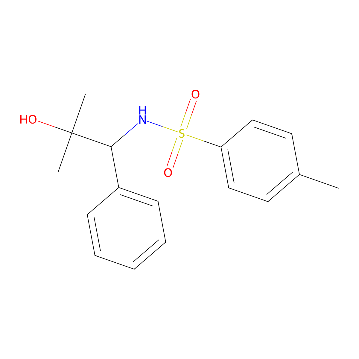 (R)-N-(2-Hydroxy-2-methyl-1-phenylpropyl)-4-methylbenzenesulfonamide molecular structure, CAS 620627-46-5