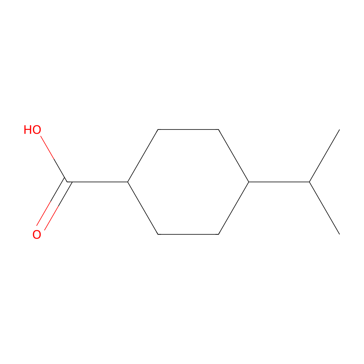 4-Isopropylcyclohexanecarboxylic Acid molecular structure, CAS 62067-45-2
