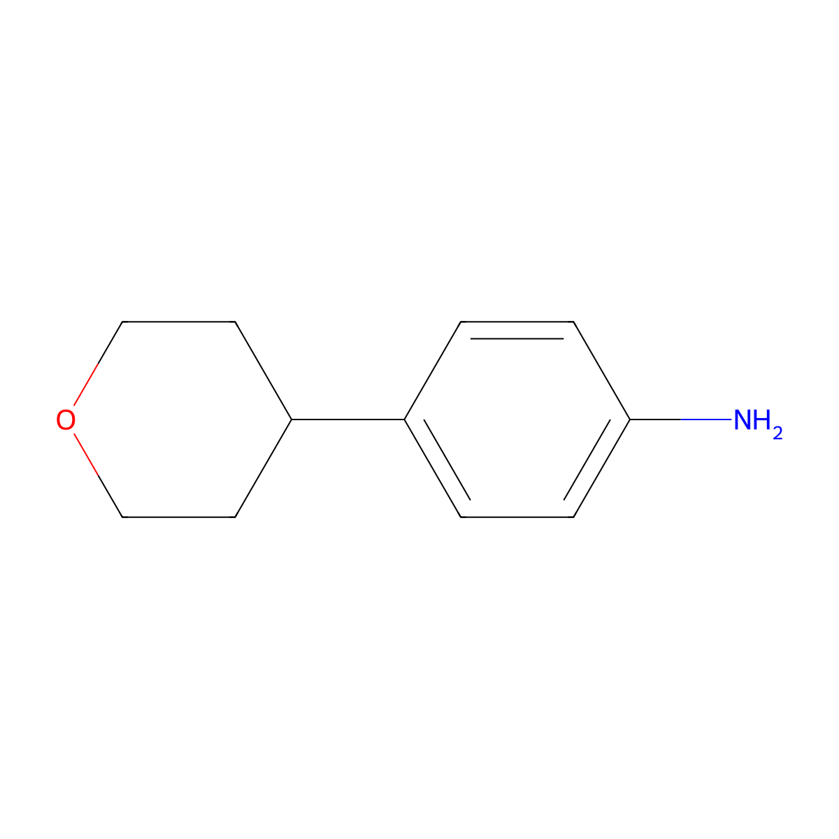 4-(Oxan-4-yl)aniline molecular structure, CAS 62071-40-3