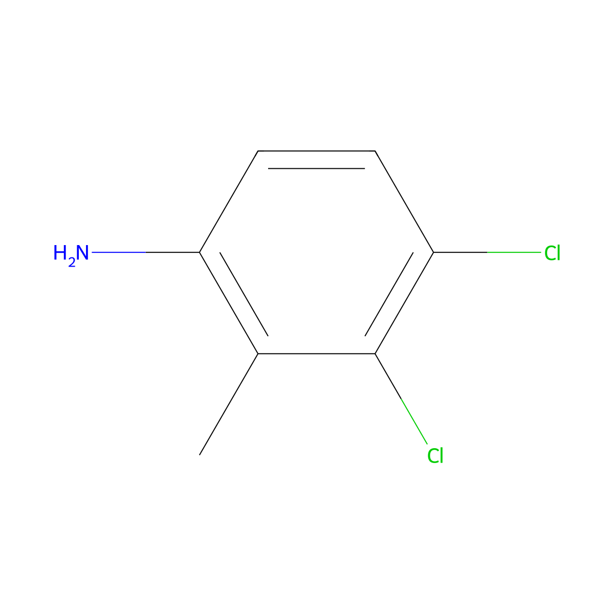 3,4-Dichloro-2-methylaniline molecular structure, CAS 62077-25-2