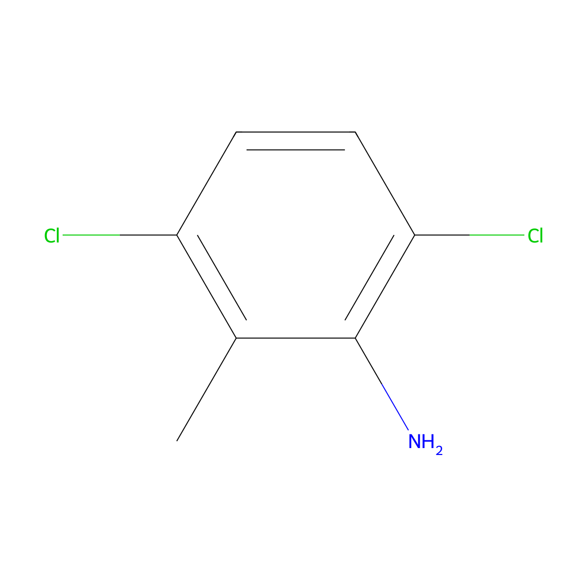 3,6-Dichloro-2-methylaniline molecular structure, CAS 62077-26-3