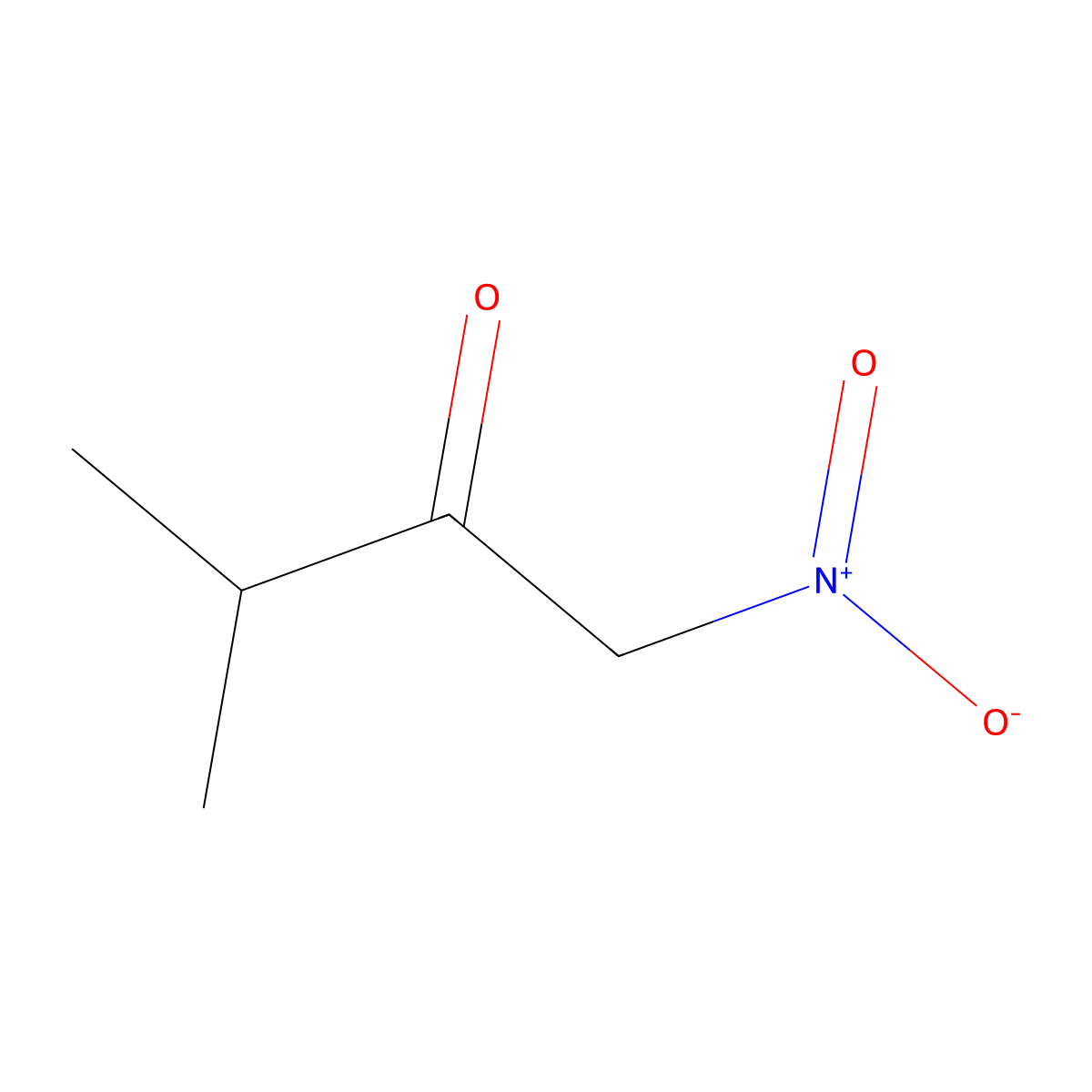 3-Methyl-1-nitrobutan-2-one molecular structure, CAS 62087-36-9