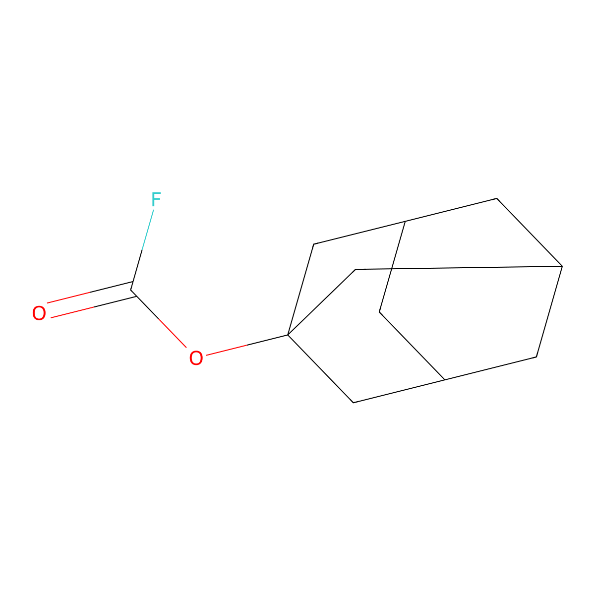 1-Adamantyl fluoroformate molecular structure, CAS 62087-82-5