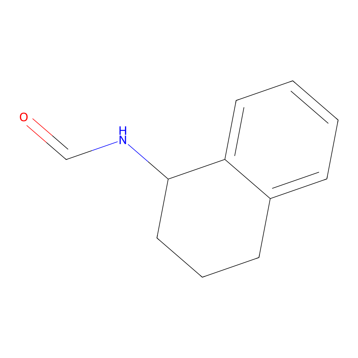 N-(1,2,3,4-Tetrahydro-1-naphthyl)-formamide molecular structure, CAS 62089-81-0