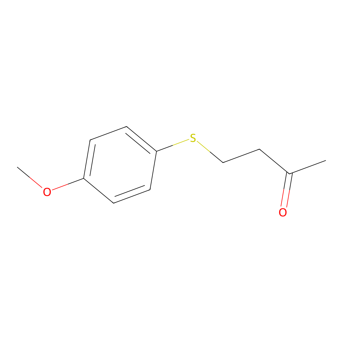 4-((4-Methoxyphenyl)thio)butan-2-one molecular structure, CAS 6209-56-9