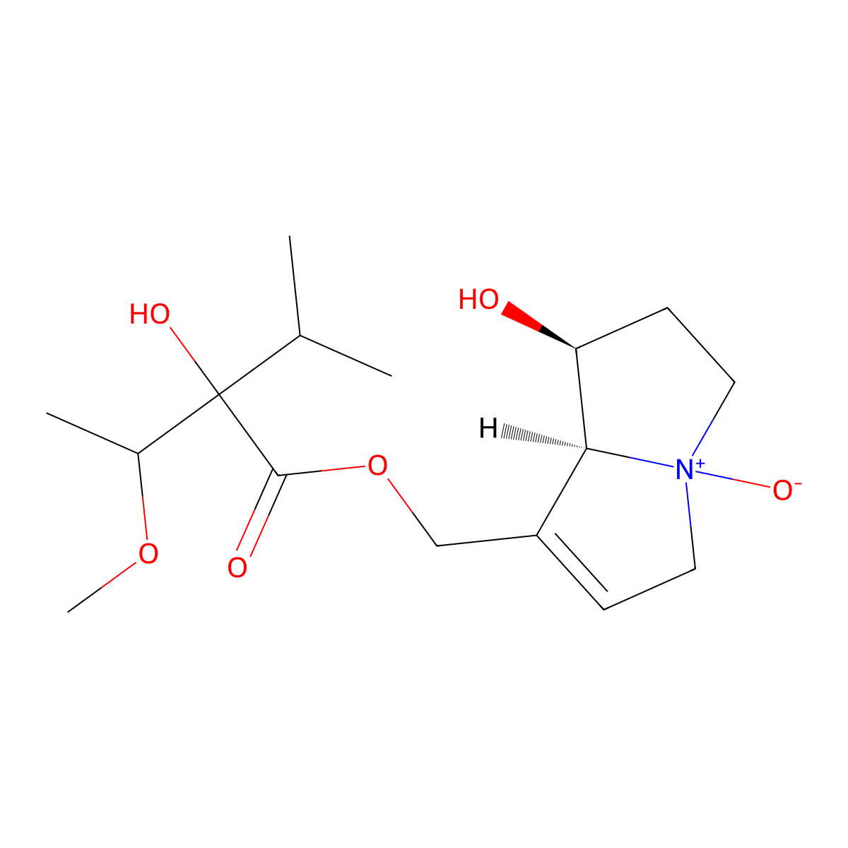 Heliotrine, 4-oxide molecular structure, CAS 6209-65-0