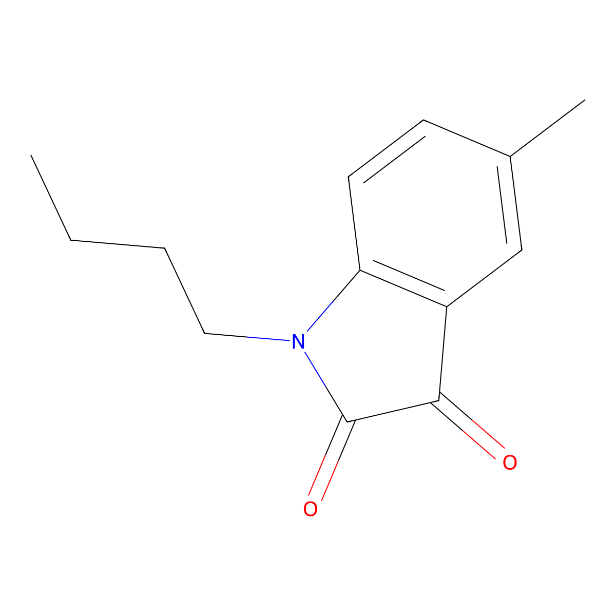 1-Butyl-5-methylindole-2,3-dione molecular structure, CAS 620931-11-5