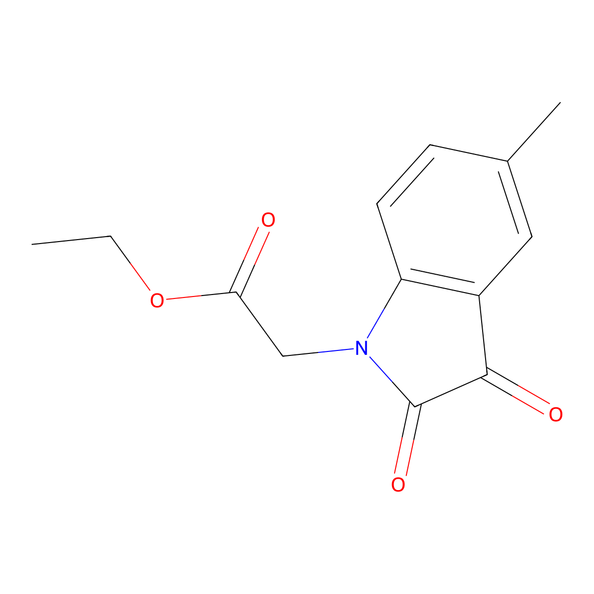 ethyl (5-methyl-2,3-dioxo-2,3-dihydro-1H-indol-1-yl)acetate molecular structure, CAS 620931-24-0