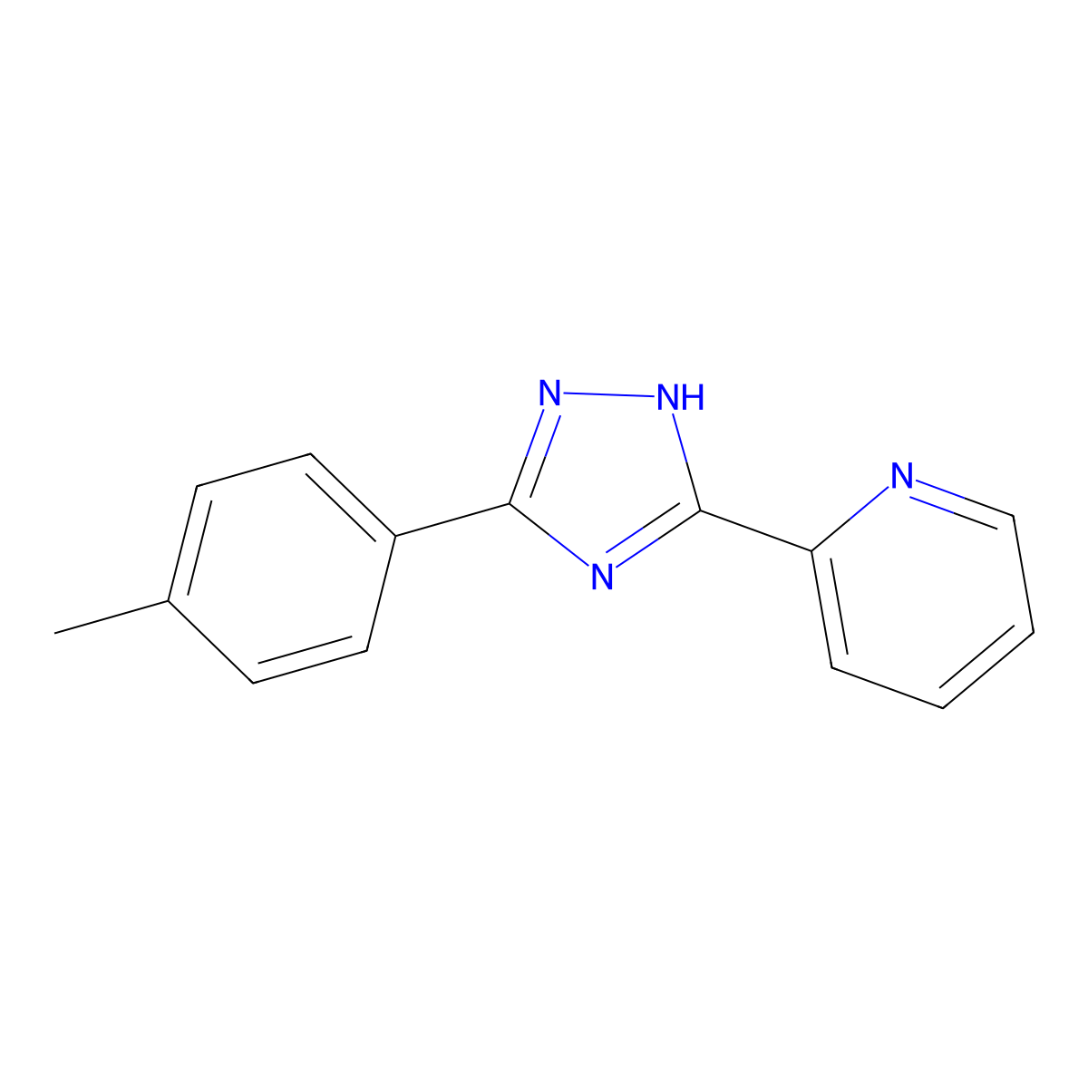 2-(5-(p-tolyl)-4H-1,2,4-triazol-3-yl)pyridine molecular structure, CAS 620934-23-8