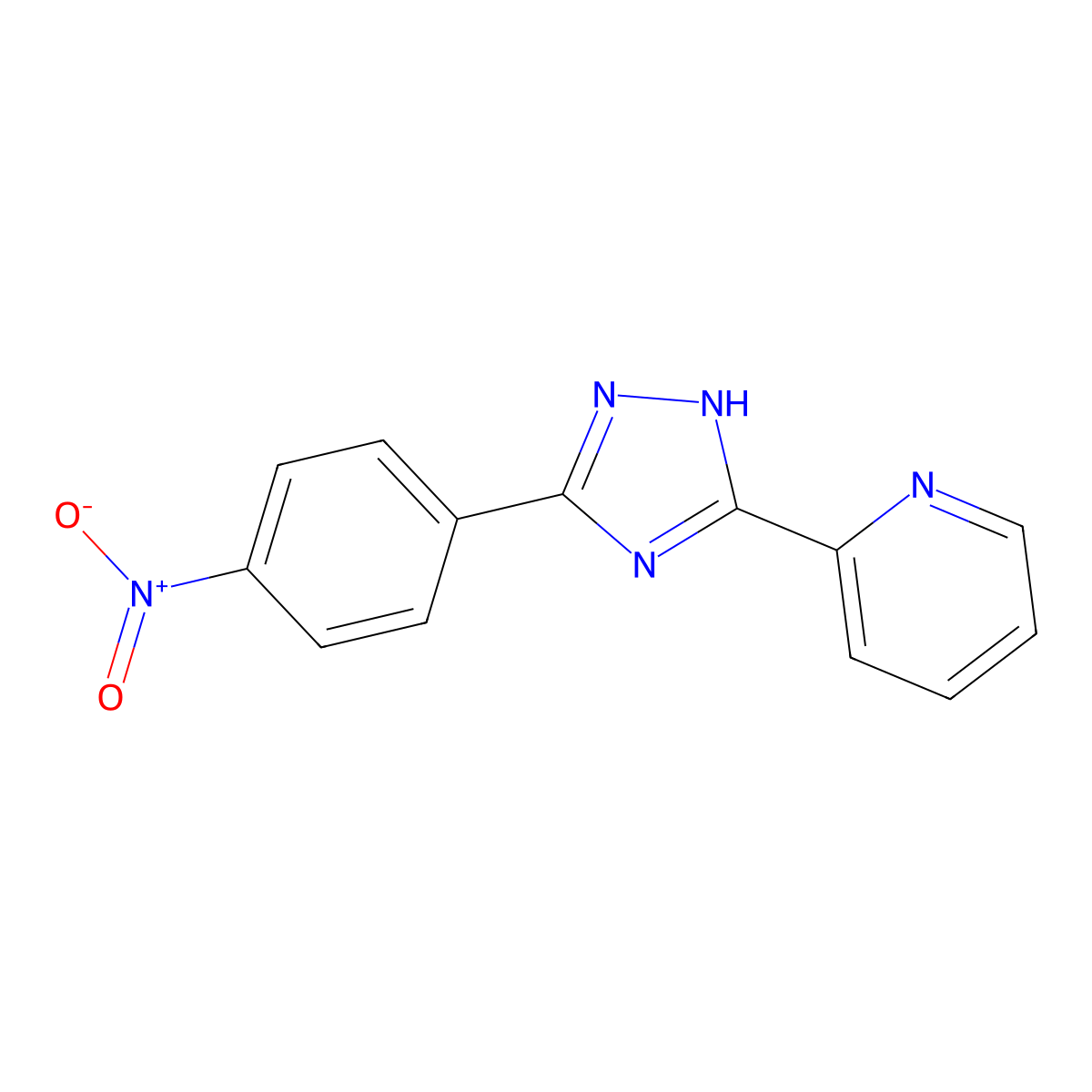 2-[3-(4-nitrophenyl)-1H-1,2,4-triazol-5-yl]pyridine molecular structure, CAS 620934-25-0