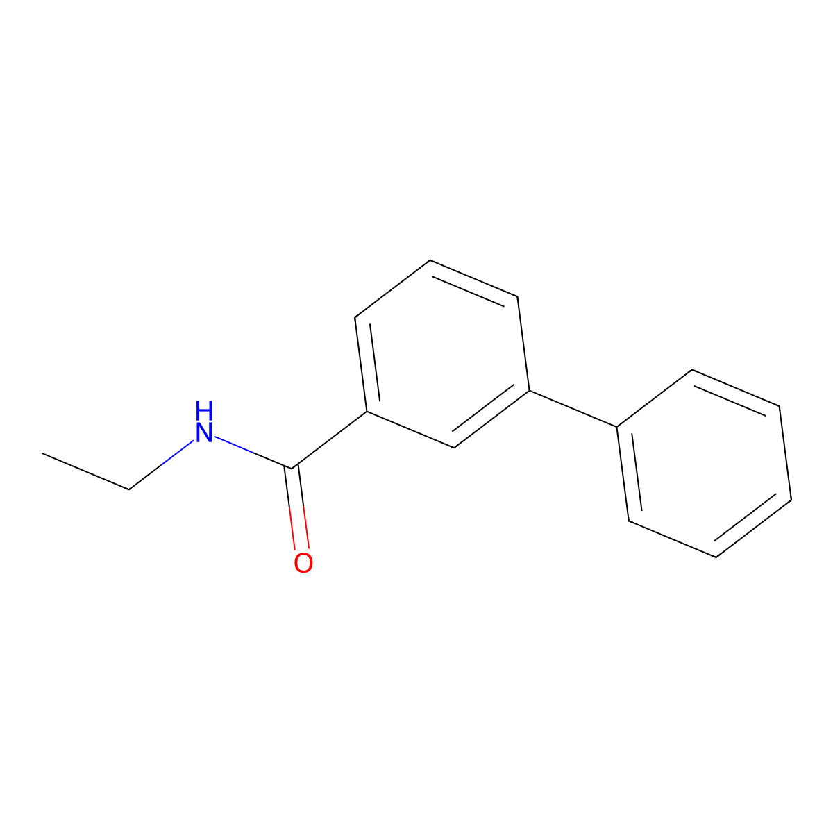 N-ethyl 3-phenylbenzamide molecular structure, CAS 620937-42-0