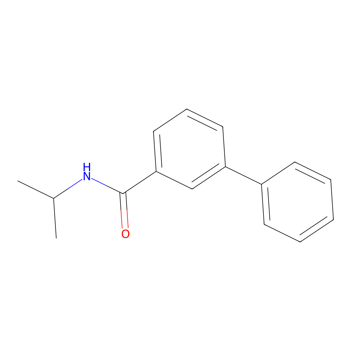 N-isopropyl 3-phenylbenzamide molecular structure, CAS 620937-45-3