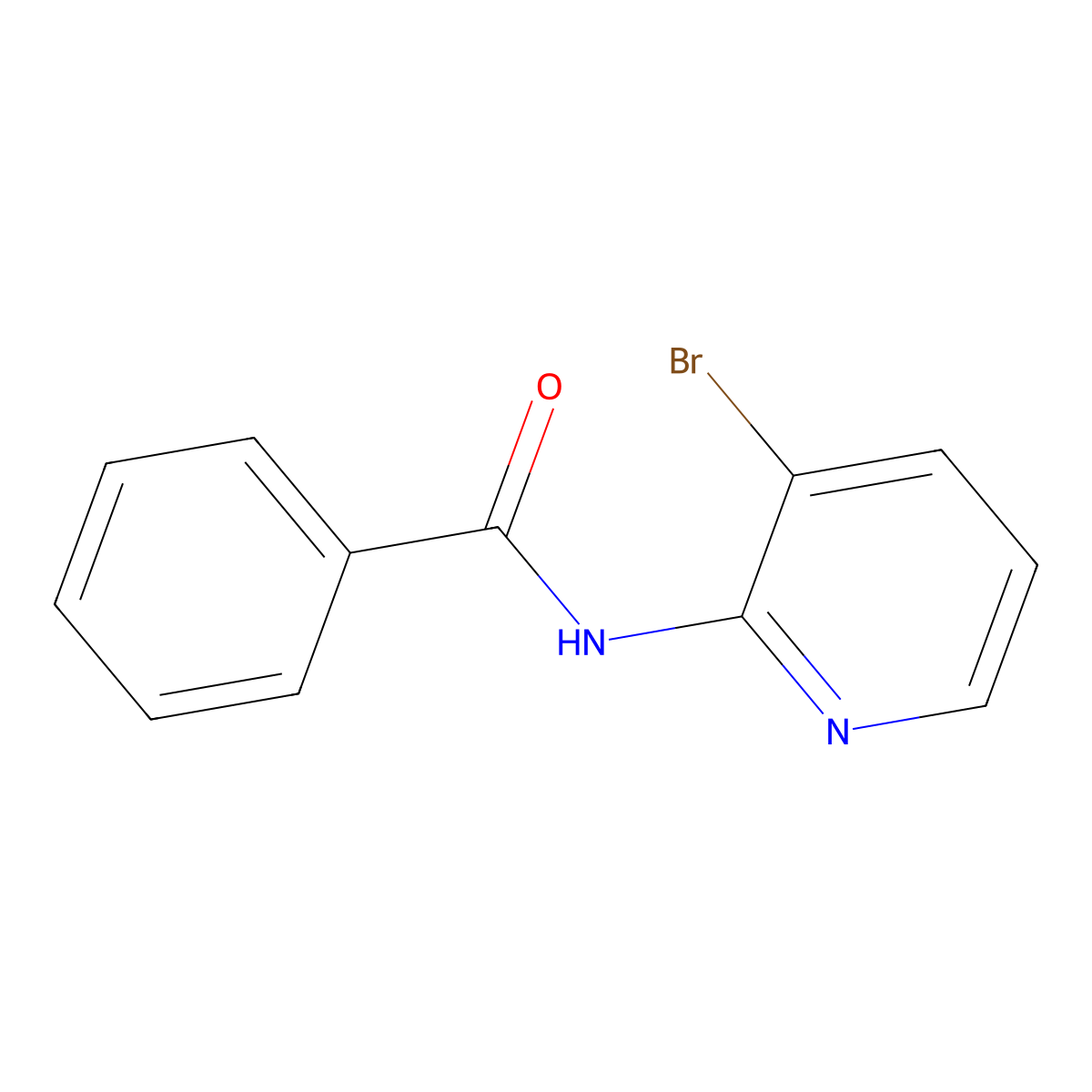 N-(3-bromopyridin-2-yl)benzamide molecular structure, CAS 620939-76-6