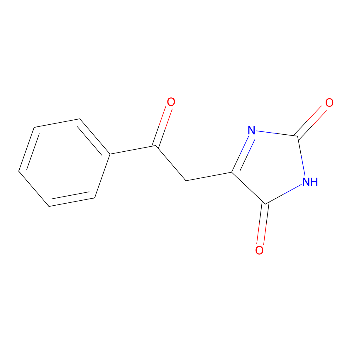 1H-Imidazole-2,5-dione, 4-(2-oxo-2-phenylethyl)- molecular structure, CAS 62094-44-4