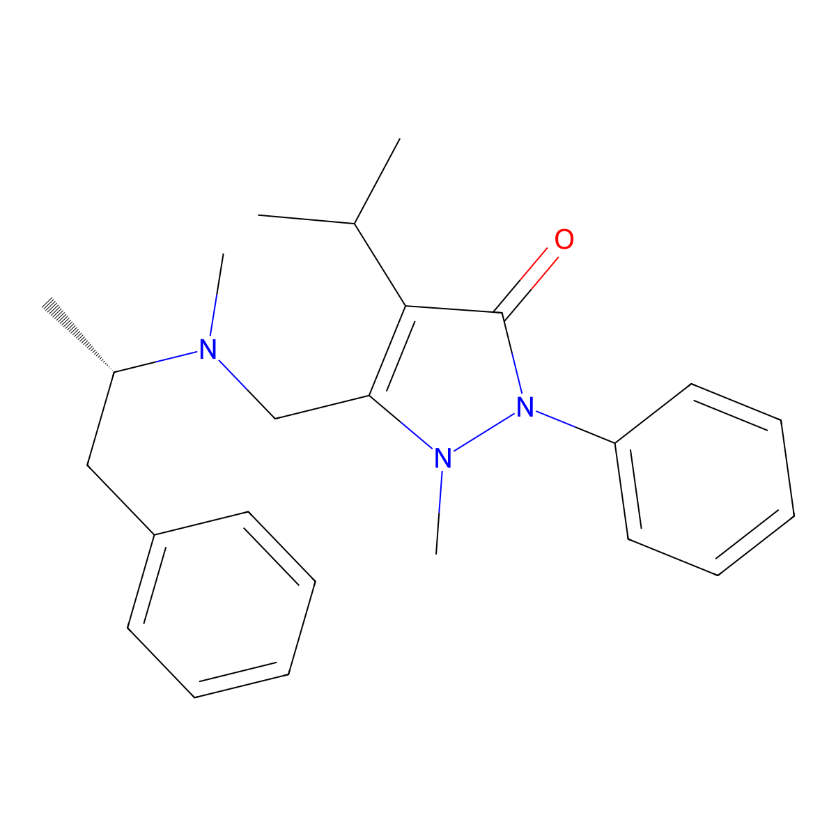 Famprofazone, (S)- molecular structure, CAS 620944-11-8
