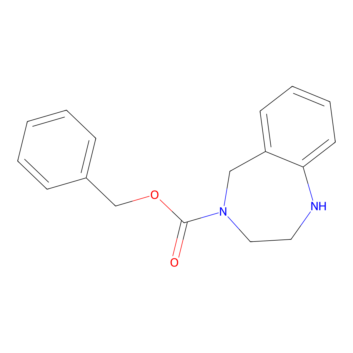 1,2,3,5-Tetrahydro-benzo[e][1,4]diazepine-4-carboxylic acid benzyl ester molecular structure, CAS 620948-77-8