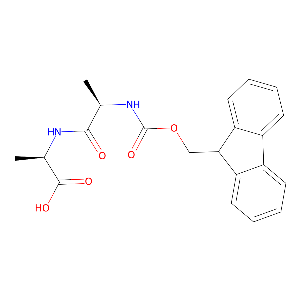 Fmoc-D-Ala-D-Ala-OH molecular structure, CAS 620964-45-6