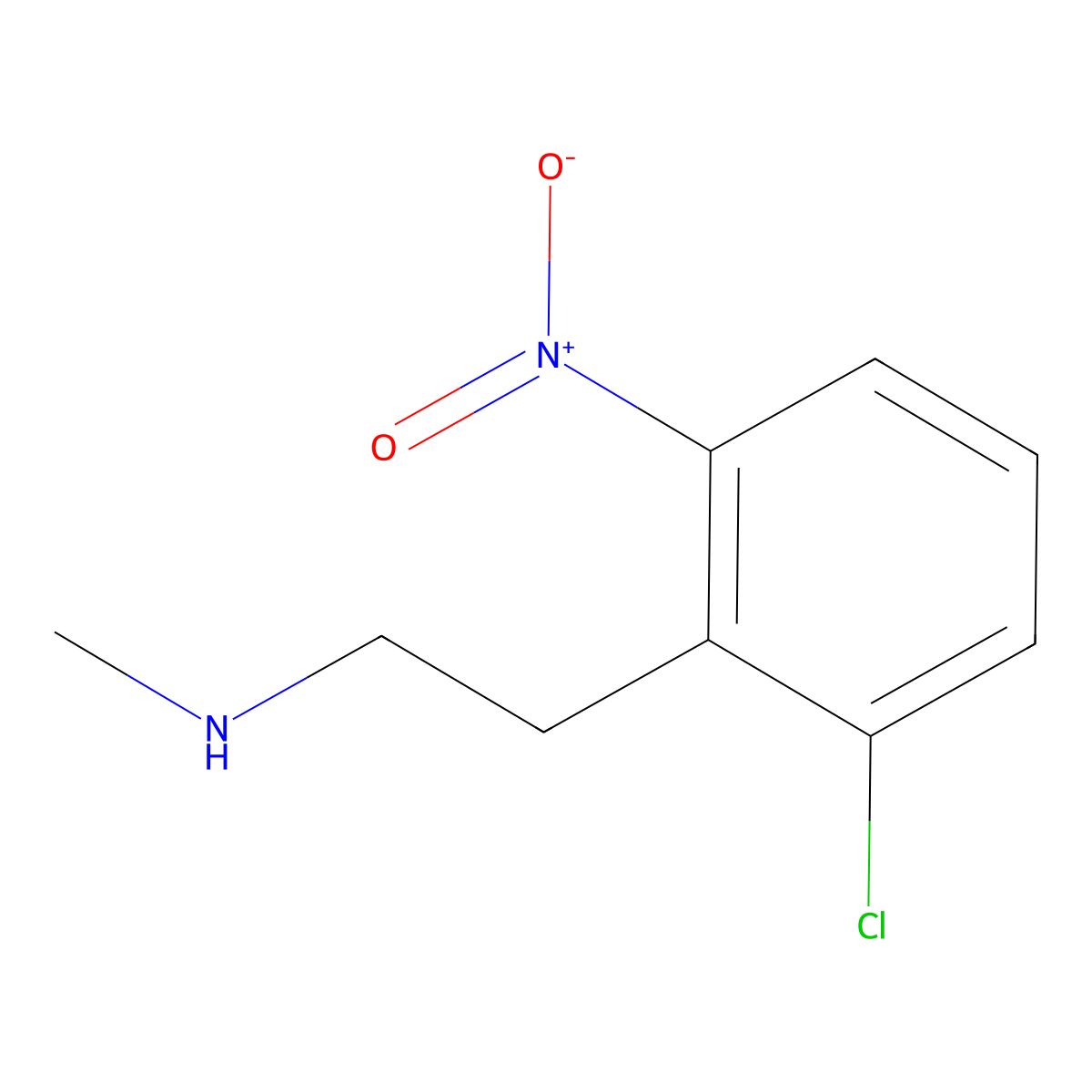 [2-(2-Chloro-6-nitrophenyl)ethyl](methyl)amine molecular structure, CAS 620964-60-5