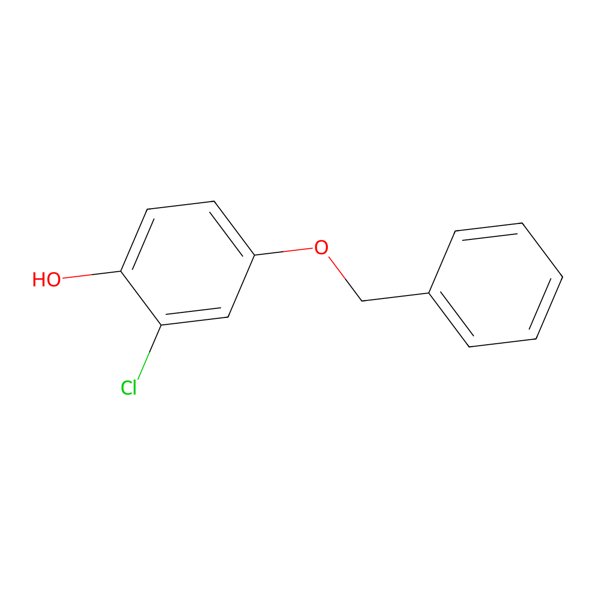 4-(Benzyloxy)-2-chlorophenol molecular structure, CAS 620970-24-3